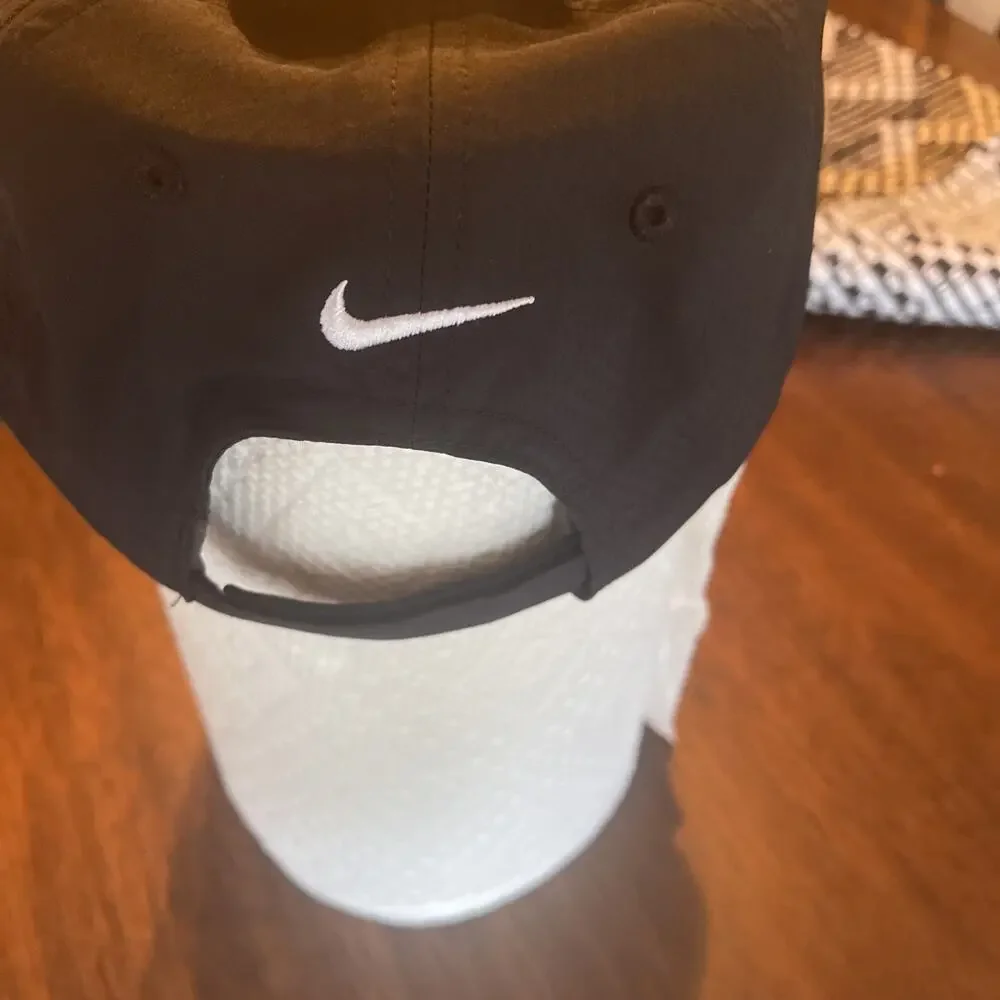 Nike Adult Unisex Cap Golf Running Sz M/L Black Dri Fit Titos Handmade Vodka